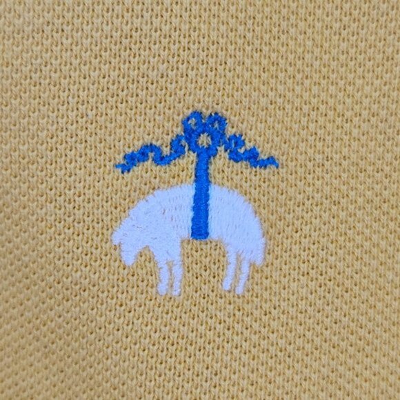 Brooks Brothers 1818 Performance Polo Slim Fit Yellow Short Sleeve Men's Size M - Picture 3 of 10